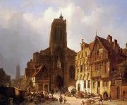 unknow artist European city landscape, street landsacpe, construction, frontstore, building and architecture. 168 Germany oil painting reproduction